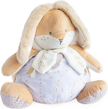 Doudou white bunny with storage space for pajamas 38 cm