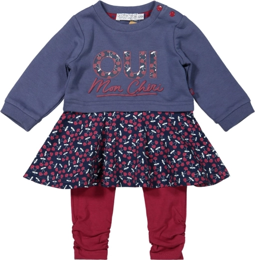 Dirkje girls’ dress and leggings set blue (size 62)