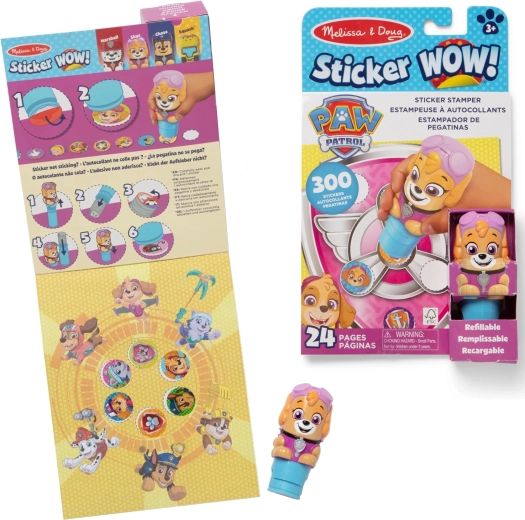 Melissa & Doug Sticker Wow! PAW Patrol Skye – sticker stamper and activity book