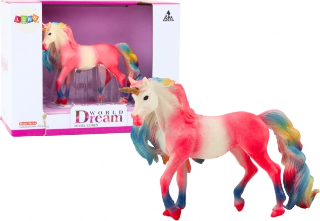 Collectible figurine large pink unicorn 11 cm