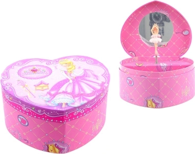 Musical heart-shaped jewelry box – princess