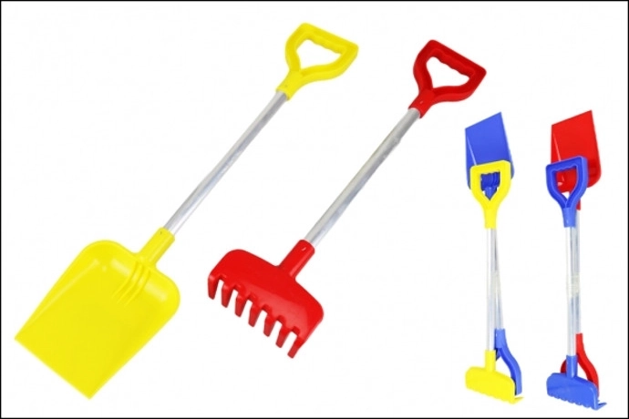 Aluminum shovel and rake (set)