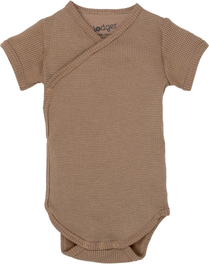 Lodger baby bodysuit Ciumbelle beige with short sleeves size 74