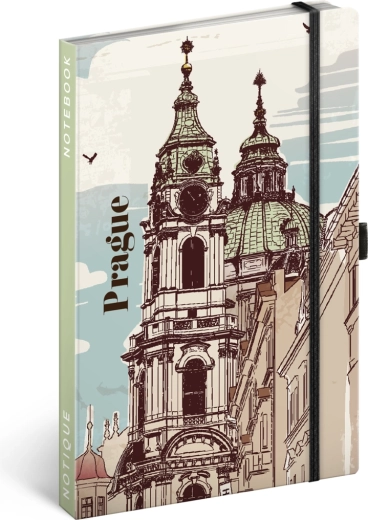 Бележник Praha с редове 13 × 21 см