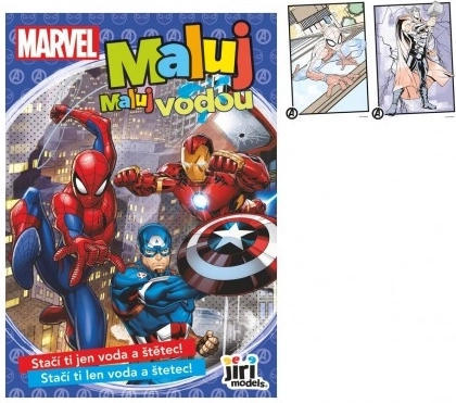 Оцветявка „Рисувай с вода“ A5 MARVEL 15 × 21 см