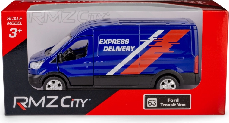 Метален модел на ван Ford Transit 2018 1:43 с инерционен механизъм