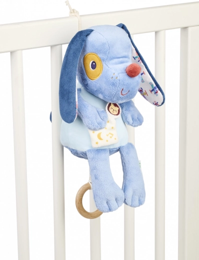 Lilliputiens plush pull-string musical dog Jules