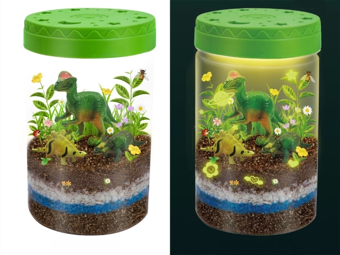 3-in-1: terrarium, night light and growing