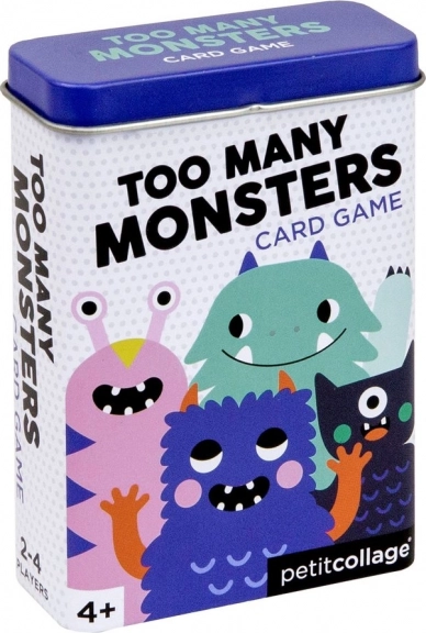 Картова игра в метална кутия Too Many Monsters от Petit Collage