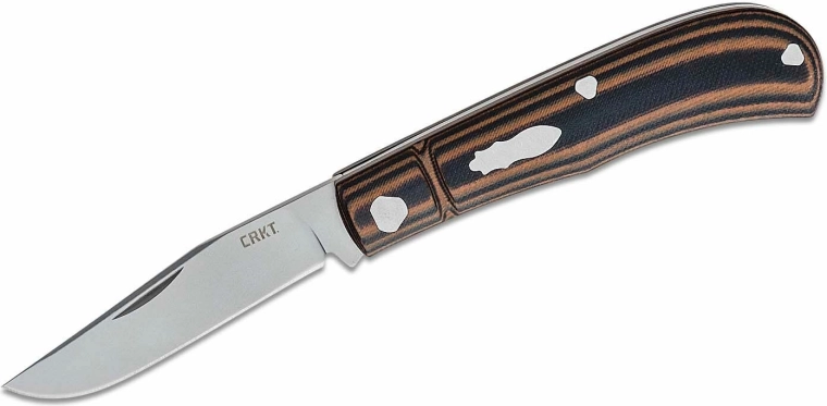 CRKT Venandi Brown folding pocket knife 8 cm, black-brown, G10