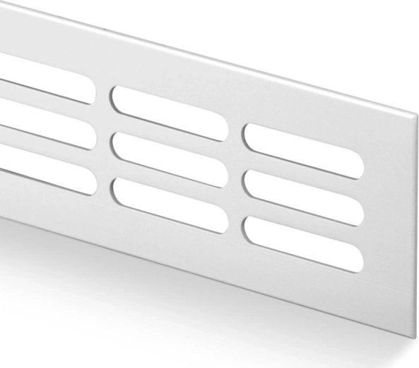 Aluminum ventilation grille 60 × 600 mm, anodized