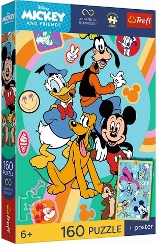 Trefl Premium Plus Kids puzzle Mickey Mouse – Mouse Hour 160 pieces
