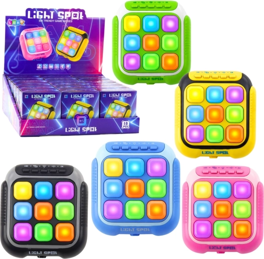 Електронна светлинна игра Light Speed – джобна конзола с 6 игрови режима