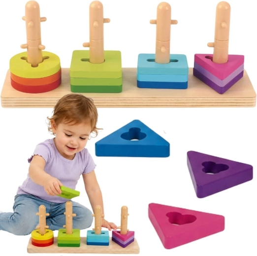 Learning shapes and colors through play