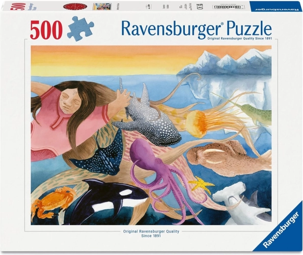 Пъзел Ravensburger „Майка море“ 500 части