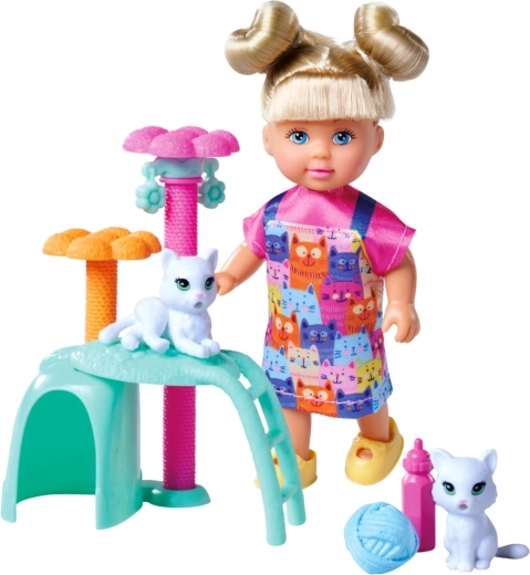 Cat scratching post for play full of stories