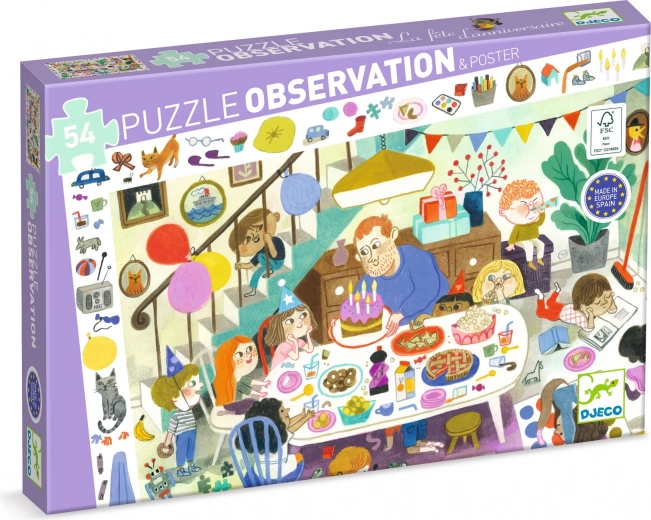 Search Puzzle Birthday Party - 53 pieces