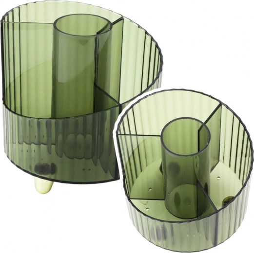 Clear Green Stationery Organizer