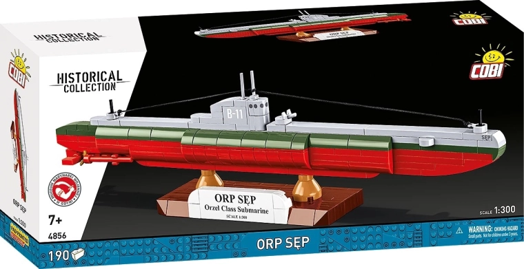 Конструктор на подводница ORP Sęp 1:300 (190 части) – COBI Historical Collection