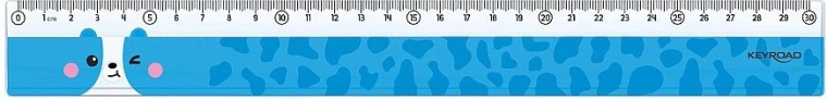 Линийка Keyroad Животни 30 см