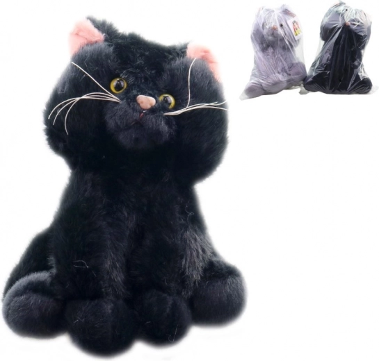 Плюшена седяща котка 27 см