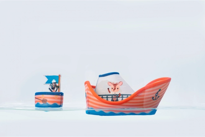 Lilliputiens Lion Jack’s Pirate Ship Neoprene Bath Toy