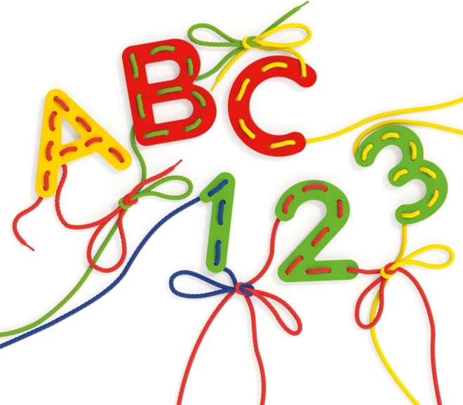 Quercetti промушване на букви и числа ABC + 123