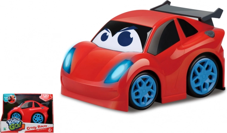 Kiddy Go! червена спортна кола със светлина и звук 19 см