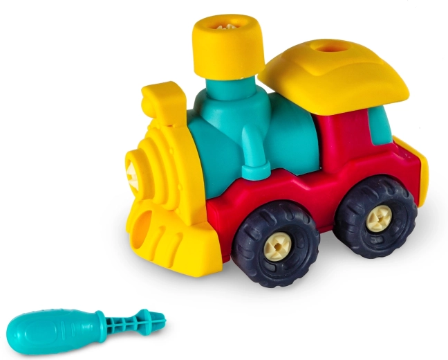 Screw-together building kit Little Constructor – Train SPARKYS