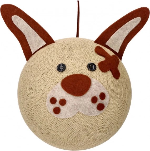 Children's hanging lamp puppy ZOO Cobo, handmade in Italy