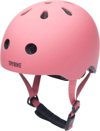 Детска каска за колело и ролери Trybike розова XS