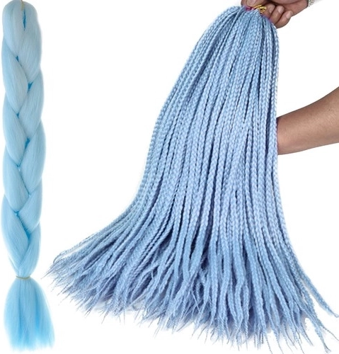 Synthetic hair for braiding - 1 piece – Blue