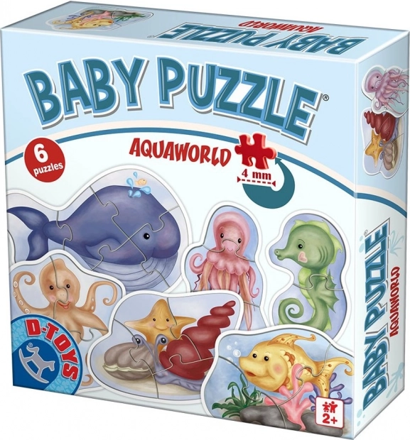 D-Toys бебешки пъзел Подводен свят 6в1 (2–5 части)