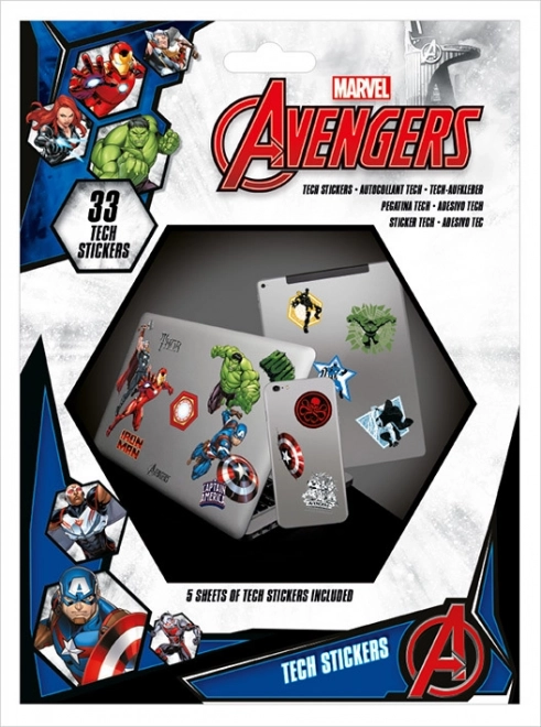 Комплект стикери Marvel Avengers – 33 бр.