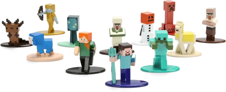 Iconic pixelated Minecraft style