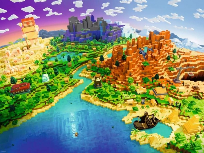 пъзел 1500 части Ravensburger Minecraft World
