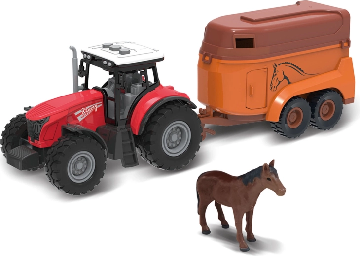 Tractor with Horse Trailer and Light and Sound Effects
