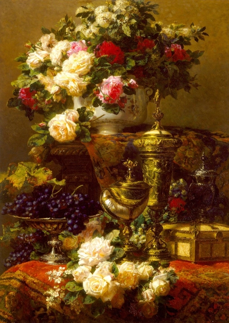ENJOY puzzle Jean‑Baptiste Robie: Flowers and Fruit 1000 pieces