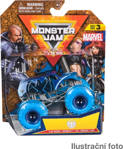 Monster Jam die-cast monster truck model Marvel 1:64 – assortment