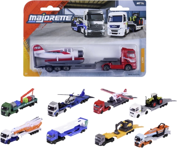 Metal truck with trailer - 1 piece