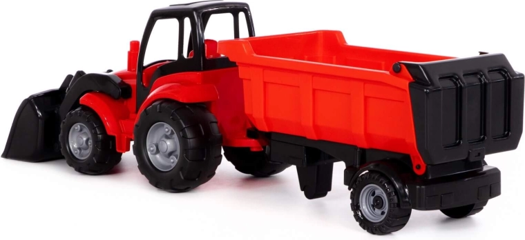 Tipping trailer for easy unloading