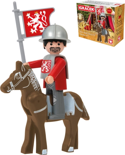 Efko Igráček Charles IV. Loučeň play set with armor and horse