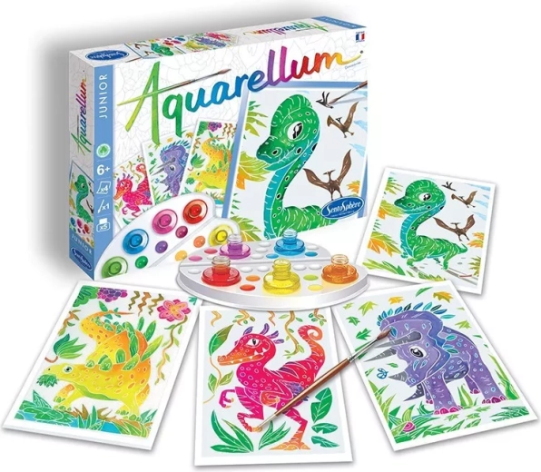 Sentosphere watercolor creative set junior dinosaurs