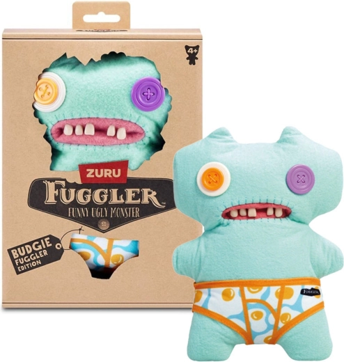 Плюшена играчка Fuggler Budgie Gaptooth Mc Goo с гащички, 22 см