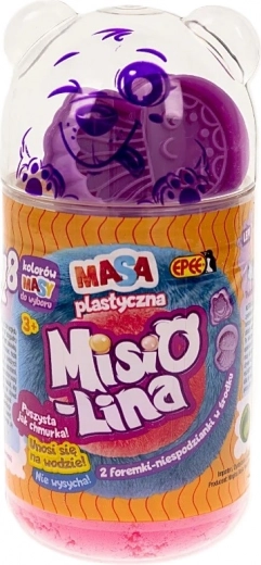 Пластелин Misiolina – розов и лилав комплект с формички