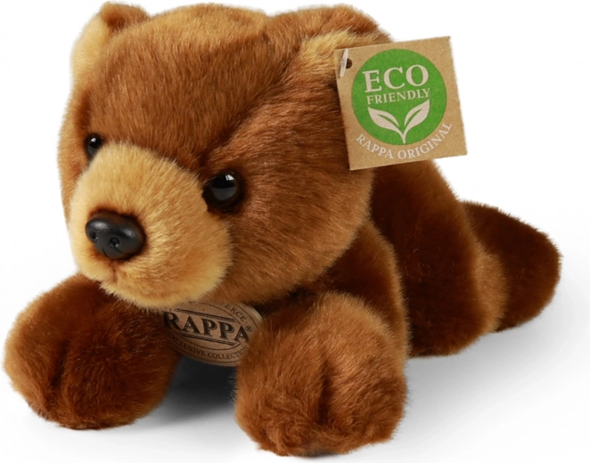 Плюшено кафяво мече в легнало положение 20 см eco‑friendly