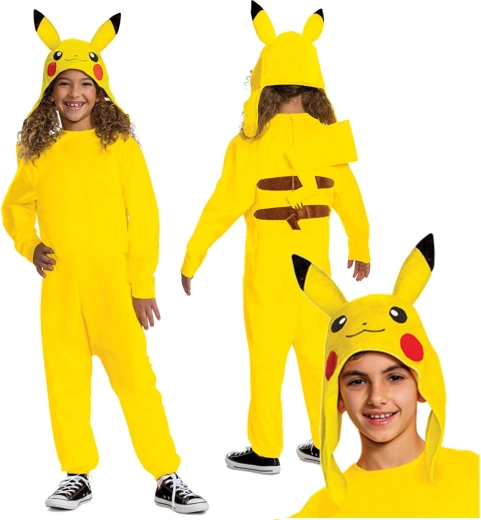 Детски костюм POKEMON Пикачу кигуруми 127–136 см (7–8 г.)