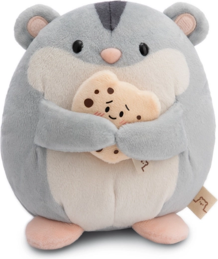 Nici MyMochi plush hamster Shai with cookie 16 cm in gift packaging