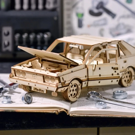Glue-free assembly with instructions