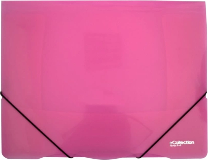 Папка с ластик eCollection розова A4